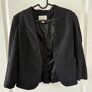 H&M black specked jacket size 6